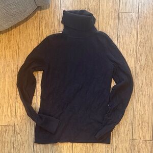 Ann Taylor Brown Cashmere Turtleneck Sweater